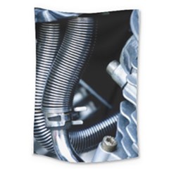 Motorcycle Details Large Tapestry by BangZart