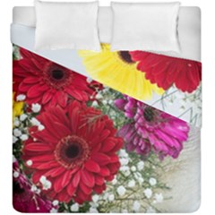 Flowers Gerbera Floral Spring Duvet Cover Double Side (king Size)