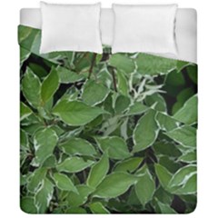 Texture Leaves Light Sun Green Duvet Cover Double Side (california King Size)