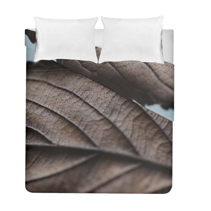 Leaf Veins Nerves Macro Closeup Duvet Cover Double Side (Full/ Double Size)