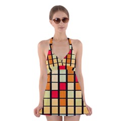 Mozaico Colors Glass Church Color Halter Swimsuit Dress by BangZart