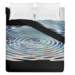 Wave Concentric Waves Circles Water Duvet Cover Double Side (queen Size)