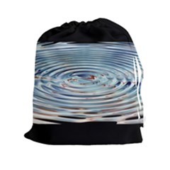 Wave Concentric Waves Circles Water Drawstring Pouches (xxl)