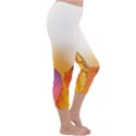 Autumn Leaves Colorful Fall Foliage Capri Winter Leggings  View3