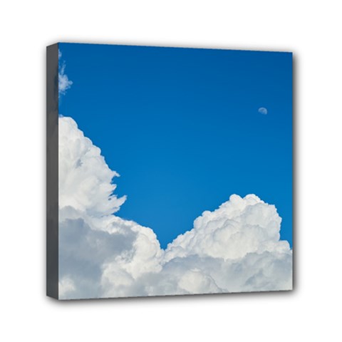 Sky Clouds Blue White Weather Air Mini Canvas 6  X 6  by BangZart