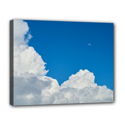 Sky Clouds Blue White Weather Air Canvas 14  X 11  by BangZart