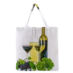 White Wine Red Wine The Bottle Grocery Tote Bag by BangZart