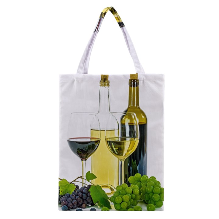 White Wine Red Wine The Bottle Classic Tote Bag