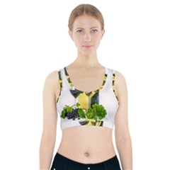 White Wine Red Wine The Bottle Sports Bra With Pocket by BangZart