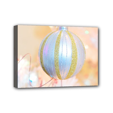 Sphere Tree White Gold Silver Mini Canvas 7  X 5  by BangZart