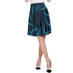 Background Abstract Decorative A-line Skirt