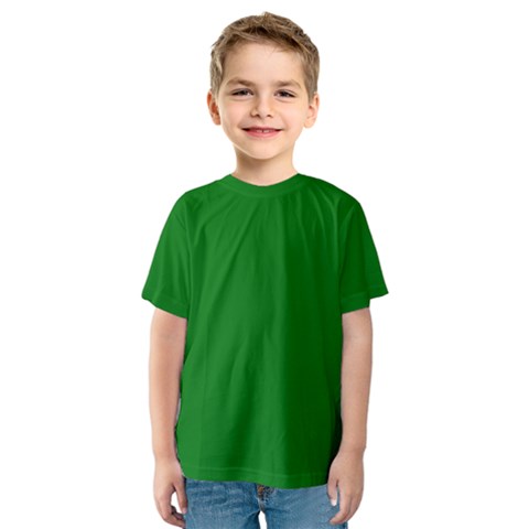 Solid Christmas Green Velvet Classic Colors Kids  Sport Mesh Tee by PodArtist