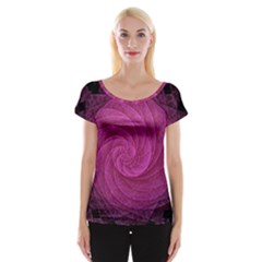 Purple Background Scrapbooking Abstract Cap Sleeve Tops