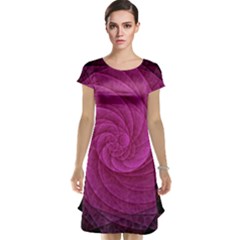 Purple Background Scrapbooking Abstract Cap Sleeve Nightdress