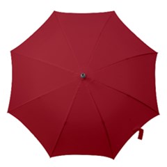 Usa Flag Red Blood Red Classic Solid Color  Hook Handle Umbrellas (medium) by PodArtist