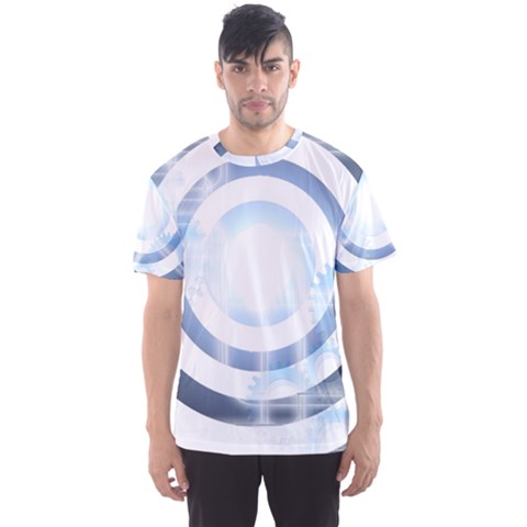 Center Centered Gears Visor Target Men s Sports Mesh Tee by BangZart