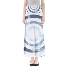 Center Centered Gears Visor Target Full Length Maxi Skirt