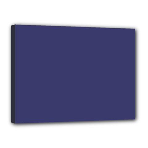 USA Flag Blue Royal Blue Deep Blue Canvas 16  x 12 