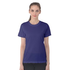 USA Flag Blue Royal Blue Deep Blue Women s Cotton Tee