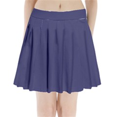 Usa Flag Blue Royal Blue Deep Blue Pleated Mini Skirt by PodArtist