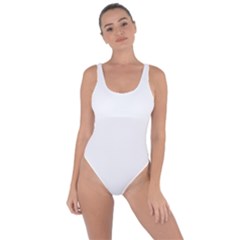 Solid Snow White Christmas Color Bring Sexy Back Swimsuit by PodArtist