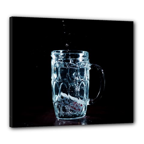 Glass Water Liquid Background Canvas 24  X 20  by BangZart