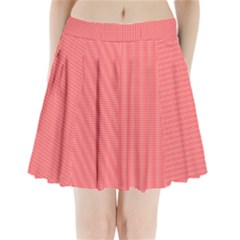 Christmas Red Velvet Mini Gingham Check Plaid Pleated Mini Skirt