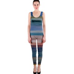 Background Horizontal Lines Onepiece Catsuit