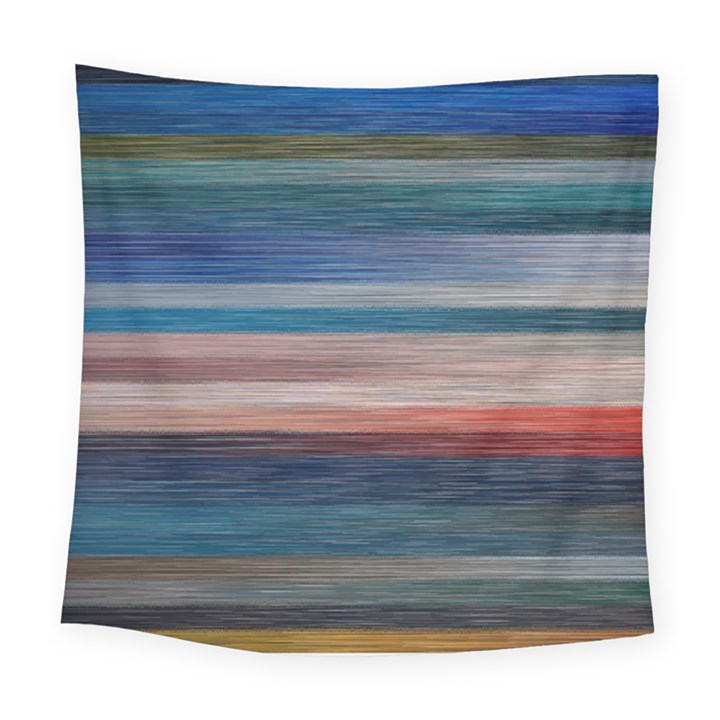 Background Horizontal Lines Square Tapestry (Large)