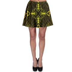 Abstract Glow Kaleidoscopic Light Skater Skirt