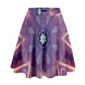 Abstract Glow Kaleidoscopic Light High Waist Skirt View1
