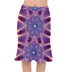 Abstract Glow Kaleidoscopic Light Mermaid Skirt by BangZart