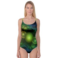 Retrotacular Rainbow Dots In A Fractal Microscope Camisole Leotard  by jayaprime