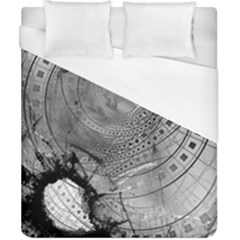 Fragmented Fractal Memories And Gunpowder Glass Duvet Cover (california King Size)