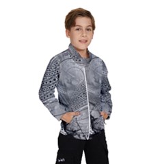 Fragmented Fractal Memories And Gunpowder Glass Wind Breaker (kids) by jayaprime