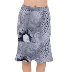 Fragmented Fractal Memories And Gunpowder Glass Mermaid Skirt