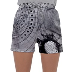 Fragmented Fractal Memories And Gunpowder Glass Sleepwear Shorts by jayaprime