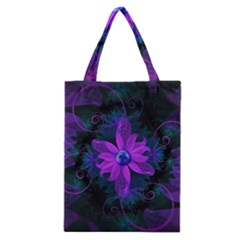 Beautiful Ultraviolet Lilac Orchid Fractal Flowers Classic Tote Bag by jayaprime