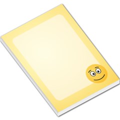 Smiling Face With Open Eyes Large Memo Pads by sifis