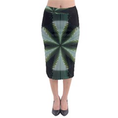 Lines Abstract Background Midi Pencil Skirt