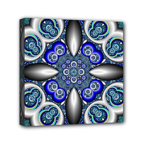 Fractal Cathedral Pattern Mosaic Mini Canvas 6  X 6  by BangZart