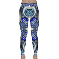 Fractal Cathedral Pattern Mosaic Classic Yoga Leggings by BangZart