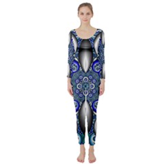 Fractal Cathedral Pattern Mosaic Long Sleeve Catsuit by BangZart