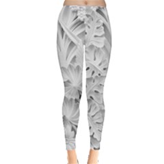 Pattern Motif Decor Leggings  by BangZart