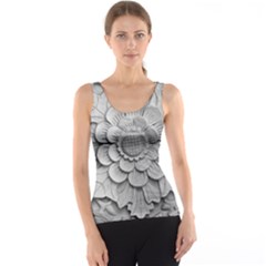 Pattern Motif Decor Tank Top