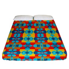 Pop Art Abstract Design Pattern Fitted Sheet (california King Size) by BangZart