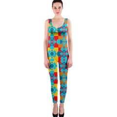 Pop Art Abstract Design Pattern Onepiece Catsuit