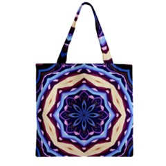Mandala Art Design Pattern Zipper Grocery Tote Bag