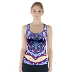 Mandala Art Design Pattern Racer Back Sports Top