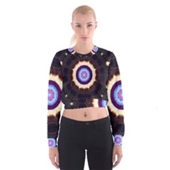 Mandala Art Design Pattern Cropped Sweatshirt